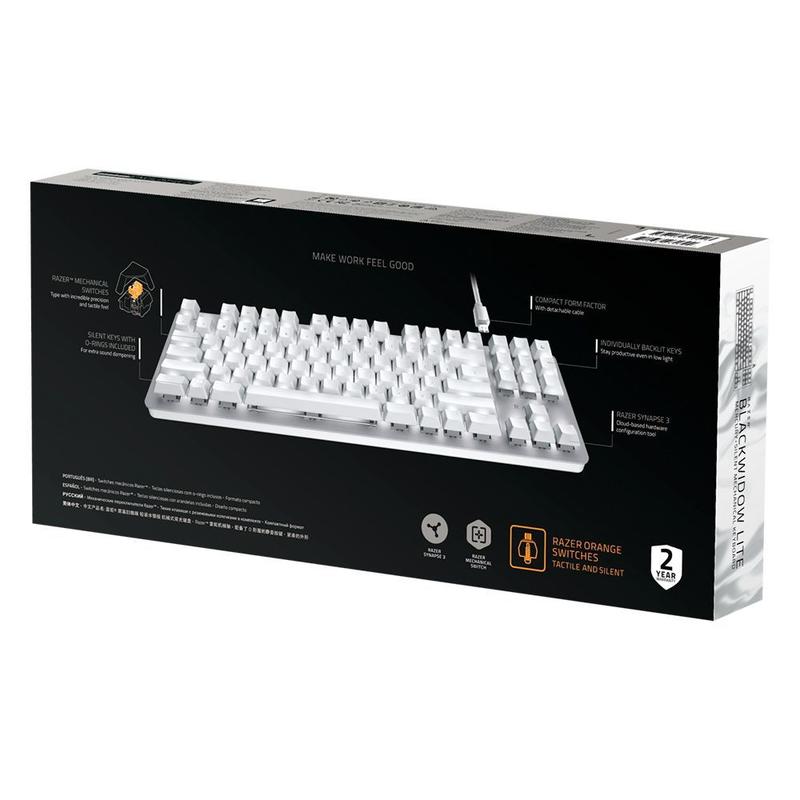 Teclado Mecânico Gamer Razer BlackWidow Lite Tenkeyless, LED